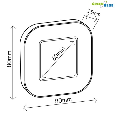 GB524 46005 Cyfrowy timer stoper minutnik magnetyczny z dotykowym ekranem
