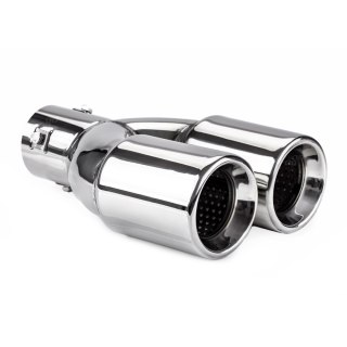Końcówka tłumika wydechu stal nierdzewna mt 008 chrom amio-01308