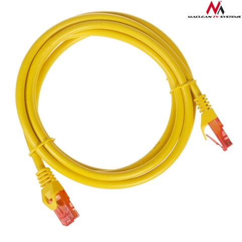 MCTV-302 Y 47274 Przewód kabel patchcord UTP cat6 wtyk-wtyk 2m żółty MCTV-302 Y 47274 Przewód kabel patchcord UTP cat6 wtyk-wtyk 2m żółty