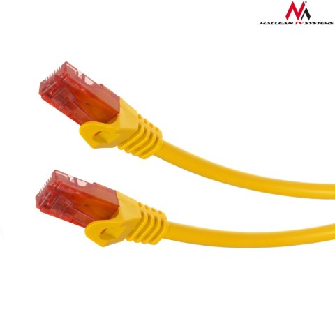 MCTV-302 Y 47274 Przewód kabel patchcord UTP cat6 wtyk-wtyk 2m żółty MCTV-302 Y 47274 Przewód kabel patchcord UTP cat6 wtyk-wtyk 2m żółty