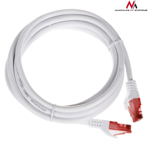 MCTV-303 W 47278 Przewód kabel patchcord UTP cat6 wtyk-wtyk 3m biały MCTV-303 W 47278 Przewód kabel patchcord UTP cat6 wtyk-wtyk 3m biały