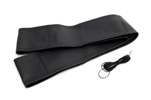 Pokrowiec sznurowany skórzany na kierownicę samochodową l 41-43cm amio-01762 Pokrowiec sznurowany skórzany na kierownicę samochodową l 41-43cm amio-01762