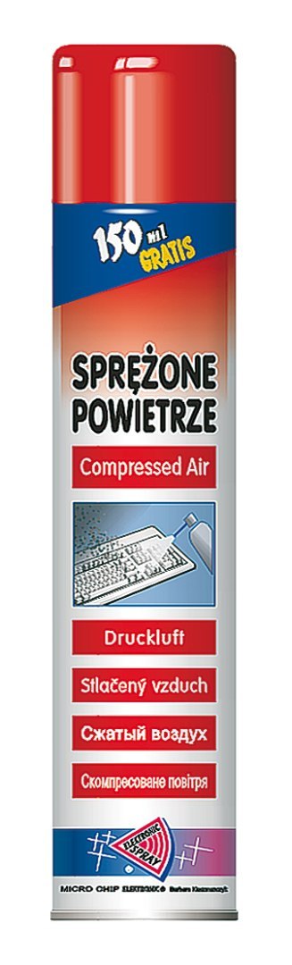 Sprężone powietrze 800ml.-palne MICROCHIP ART.016 Sprężone powietrze 800ml.-palne MICROCHIP ART.016