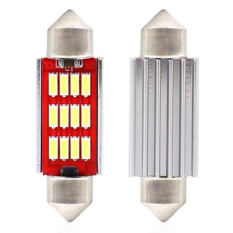 Żarówki led canbus 4014 12smd festoon c5w c10w c3w 36mm white 12v 24v amio-01289 Żarówki led canbus 4014 12smd festoon c5w c10w c3w 36mm white 12v 24v amio-01289
