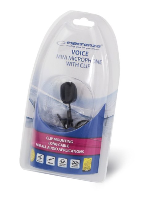 EH178 Mikrofon z klipsem Voice Esperanza EH178 Mikrofon z klipsem Voice Esperanza