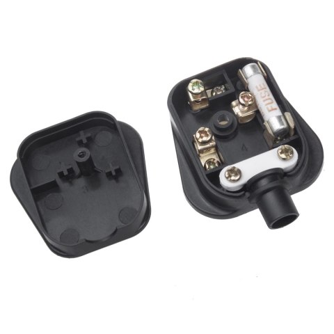 MCE193 52067 Wtyk UK czarny do montażu na kabel 13A 230V UK 3 Pin MCE193 52067 Wtyk UK czarny do montażu na kabel 13A 230V UK 3 Pin