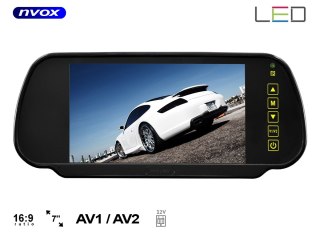 Monitor lcd 7cali w lusterku wstecznym 12v