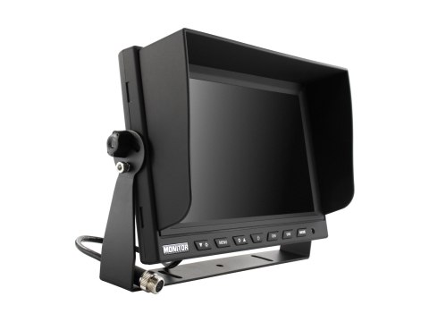 Monitor samochodowy lub wolnostojący lcd 9cali cali z obsługa do 2 kamer 4pin 12v 24v