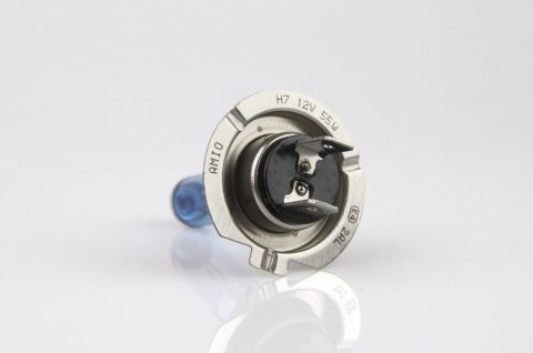 Żarówka halogenowa h7 12v 55w filtr uv (e8) super white amio-01157