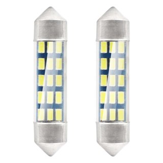 Żarówki led standard 3014 15smd festoon c5w c10w c3w 39mm white 12v amio-01091