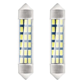 Żarówki led standard 3014 18smd festoon c5w c10w c3w 41mm white 12v amio-01092