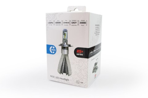 Żarówki samochodowe led seria rs+ canbus h8/h9/h11 50w slim amio-01086