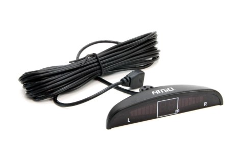 Zestaw czujników parkowania cofania buzzer 4 sensory srebrne amio-01021