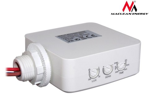 Czujnik ruchu Maclean, mikrofalowy, do zabudowy, zasięg 4m-10m, 1200W, MCE137