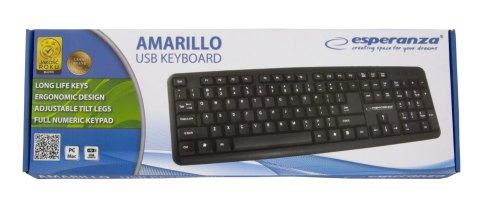 EK134 Esperanza klawiatura przewod. standardowa usb amarillo EK134 Esperanza klawiatura przewod. standardowa usb amarillo