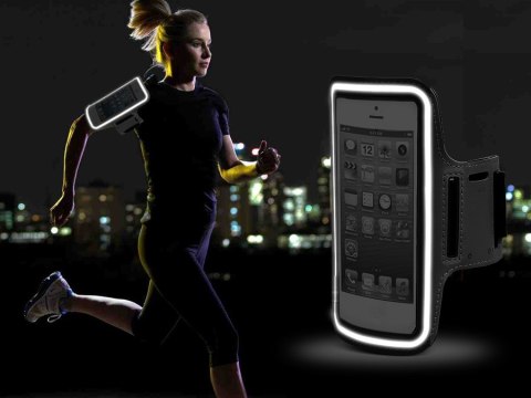 Etui na telefon na ramię czarny 4,8" Maclean MC-405 B