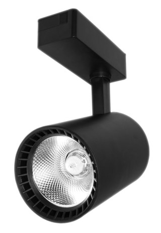 Lampa sklepowa led reflektor szynowy jednofazowy czarny 30w 2250 lm światło zimne 6000k