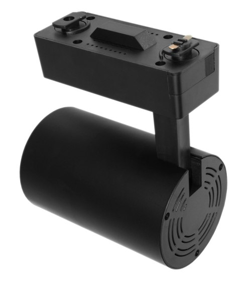 Lampa sklepowa led reflektor szynowy jednofazowy czarny 30w 2250 lm światło zimne 6000k