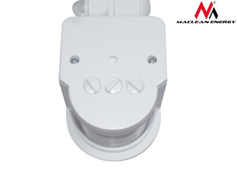 Ścienny czujnik ruchu i zmierzchu Maclean, 180°, max. 1200W, biały, MCE25 W