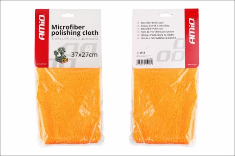 Ściereczka do polerowania samochodu z mikrofibry 37x27 cm 350g/m2 amio-01047