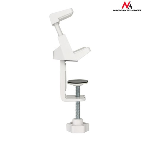 Uchwyt biurkowy na listwę zasilającą Maclean, biały, MC-808