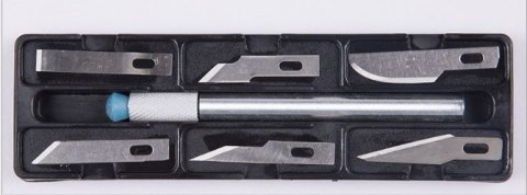 AG607A Nożyk skalpel + ostrza 6 szt