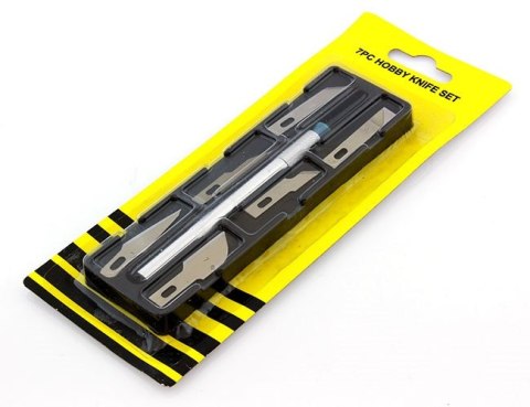 AG607A Nożyk skalpel + ostrza 6 szt