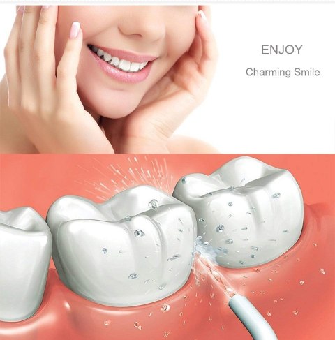 Irygator bezprzewodowy Promedix, dentystyczny, stomatologiczny do zębów, zapasowe końcówki , kolor czarny, PR-770 B