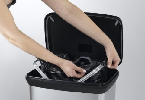 Kosz na śmieci metalizowany z pedałem Curver 50L Kosz na śmieci metalizowany z pedałem Curver 50L