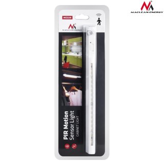 Lampa LED Maclean, z ruchomym sensorem ruchu,haczyk, 3xAAA, ON/OFF/AUTO2, temp. 4000K, zasięg 3m, MCE235