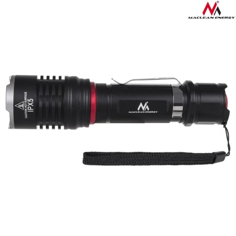 Latarka LED Cree 800 lumen Maclean, ładowarka, uchwyt rowerowy, MCE220