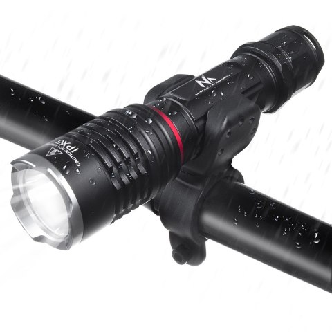 Latarka LED Cree 800 lumen Maclean, ładowarka, uchwyt rowerowy, MCE220