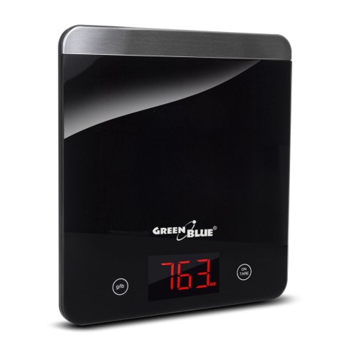 Waga kuchenna cyfrowa LED czarna GreenBlue GB171 min 1g max 5000g