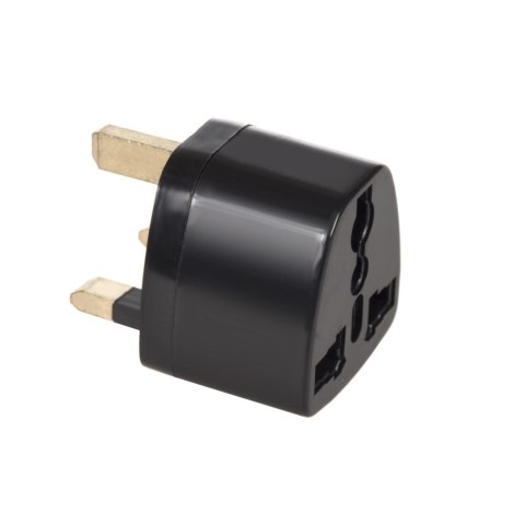 Adapter gniazdo EU na wtyk UK Maclean, czarny, MCE154 Adapter gniazdo EU na wtyk UK Maclean, czarny, MCE154