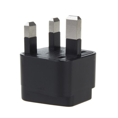 Adapter gniazdo EU na wtyk UK Maclean, czarny, MCE154 Adapter gniazdo EU na wtyk UK Maclean, czarny, MCE154