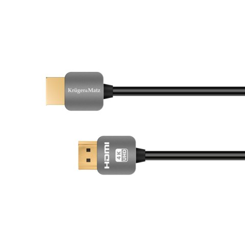 Kabel HDMI - HDMI wtyk-wtyk (A-A) 3.0m Kruger&Matz 4K Kabel HDMI - HDMI wtyk-wtyk (A-A) 3.0m Kruger&Matz 4K