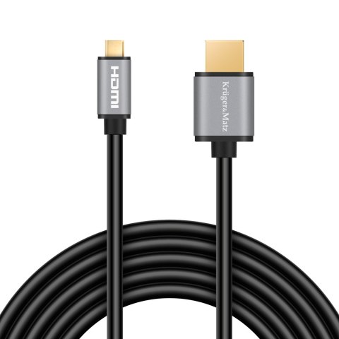 Kabel HDMI - micro HDMI 1.8m Kruger&Matz Basic Kabel HDMI - micro HDMI 1.8m Kruger&Matz Basic