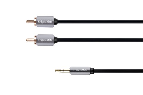 Kabel wtyk jack 3.5 - 2RCA stereo 1.0m Kruger&Matz Kabel wtyk jack 3.5 - 2RCA stereo 1.0m Kruger&Matz