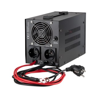 Zasilacz awaryjny KEMOT PROsinus-800 przetwornica z czystym przebiegiem sinusoidalnym i funkcją ładowania 12V 230V 800VA/500W -