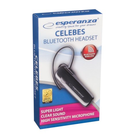 EH184K Esperanza słuchawka douszna bluetooth celebes czarna EH184K Esperanza słuchawka douszna bluetooth celebes czarna