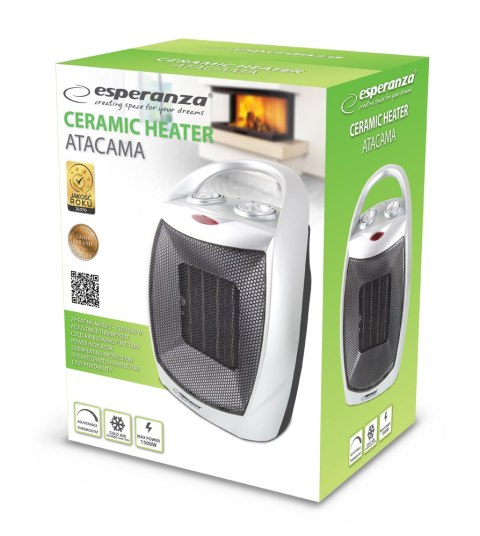 EHH006 Esperanza termowentylator ceramiczny 750w/1500w atacama EHH006 Esperanza termowentylator ceramiczny 750w/1500w atacama