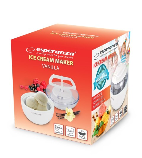 EKI001 Esperanza maszynka do lodów vanilla biały