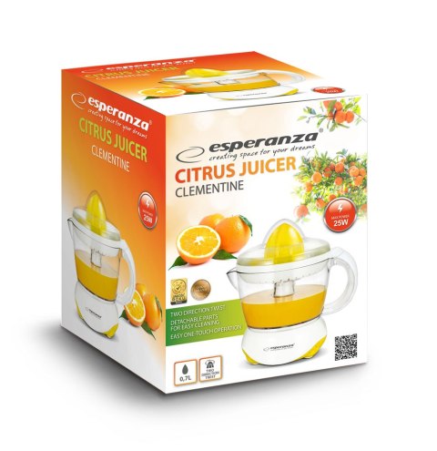 EKJ001Y Esperanza wyciskarka do cytrusów clementine biało-żółta