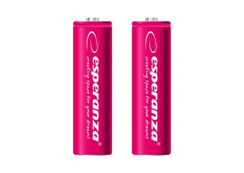 EZA103R Esperanza akumulatorki ni-mh aa 2000mah 2szt. czerwone EZA103R Esperanza akumulatorki ni-mh aa 2000mah 2szt. czerwone