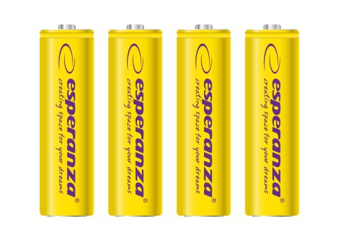 EZA104Y Esperanza akumulatorki ni-mh aa 2000mah 4szt. żółte EZA104Y Esperanza akumulatorki ni-mh aa 2000mah 4szt. żółte