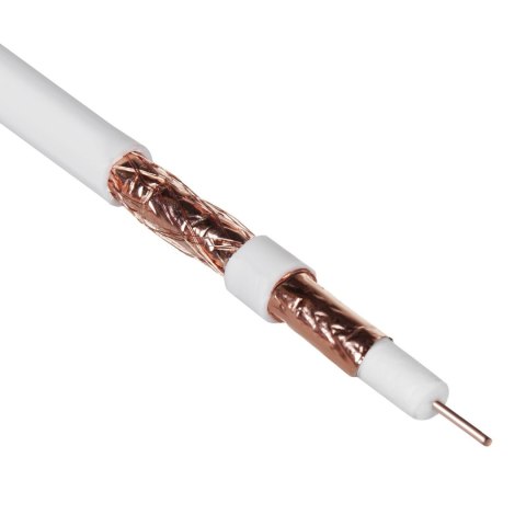 Kabel koncentryczny Maclean, Przewód antenowy satelitarny, RG61.02CU+4.8FPE+CU/P+32*0.12CU+6.8PVC, 100M, MCTV-472