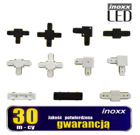 Łącznik do szyn jednofazowych kształt t czarny 230v