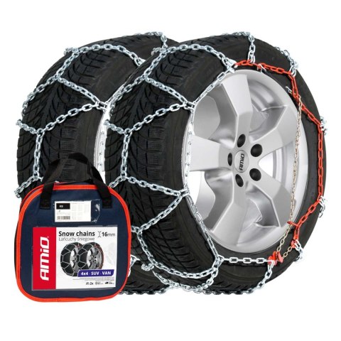 Łańcuchy śniegowe 16 mm 4x4 kb-225 amio-02119 Łańcuchy śniegowe 16 mm 4x4 kb-225 amio-02119