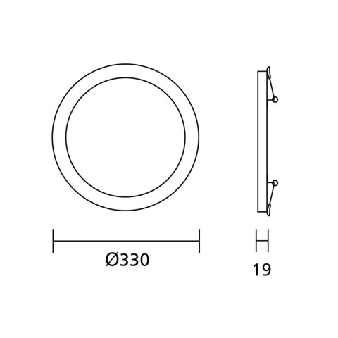 Panel plafon LED 7in1 podtynkowy natynkowy ultra slim 30W 3 kolory (WW, NW, CW) Led4U LD142 mikrofala wbudowany zasilacz