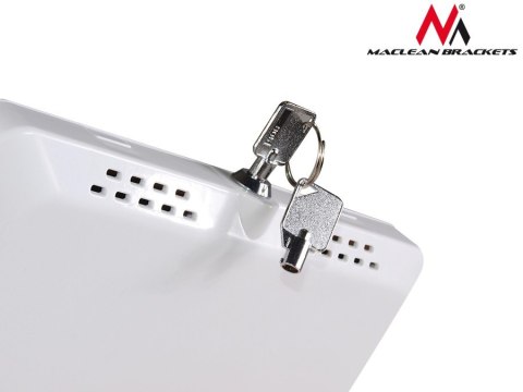 Stojak / uchwyt reklamowy do tabletu Maclean, podłogowy z blokadą, uniwersalny, 9.7?-10.1?, MC-645